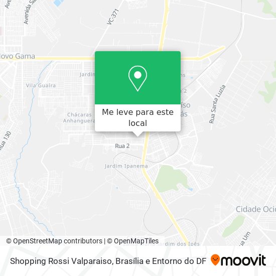Shopping Rossi Valparaiso mapa