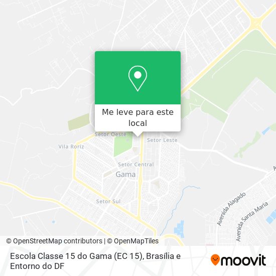 Escola Classe 15 do Gama (EC 15) mapa
