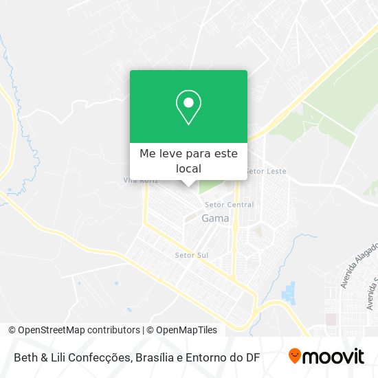 Beth & Lili Confecções mapa