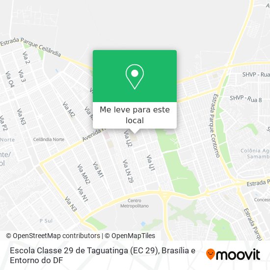 Escola Classe 29 de Taguatinga (EC 29) mapa