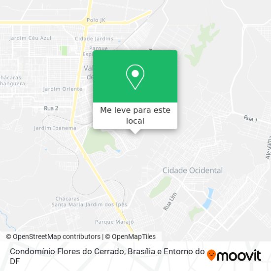 Condomínio Flores do Cerrado mapa