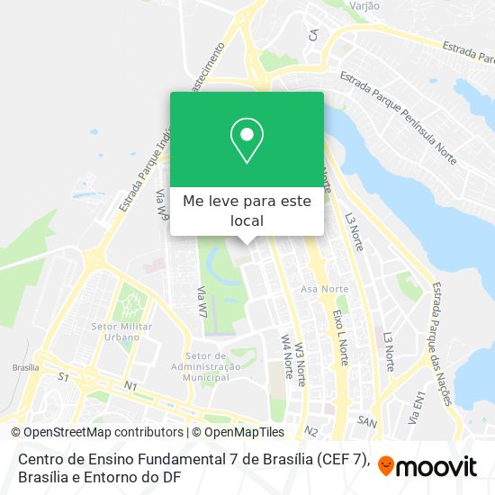 Centro de Ensino Fundamental 7 de Brasília (CEF 7) mapa