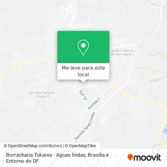 Borracharia Tukares - Aguas lindas mapa
