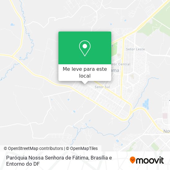 Paróquia Nossa Senhora de Fátima mapa