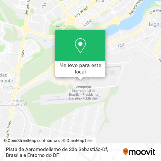 Pista de Aeromodelismo de São Sebastião-Df mapa