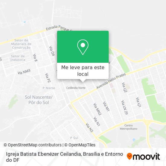 Igreja Batista Ebenézer Ceilandia mapa