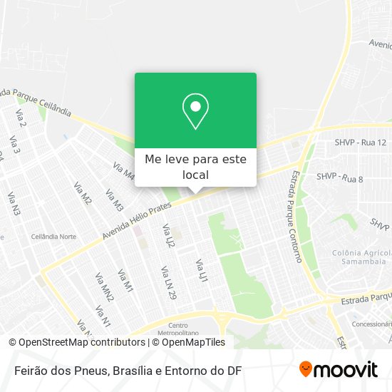 Feirão dos Pneus mapa