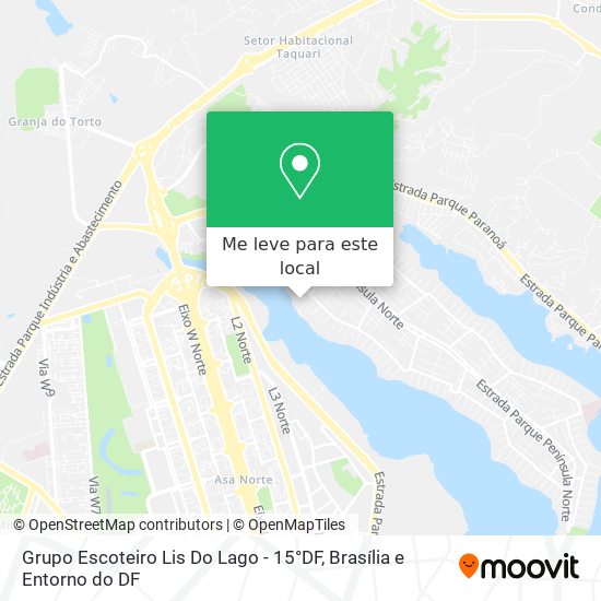 Grupo Escoteiro Lis Do Lago - 15°DF mapa