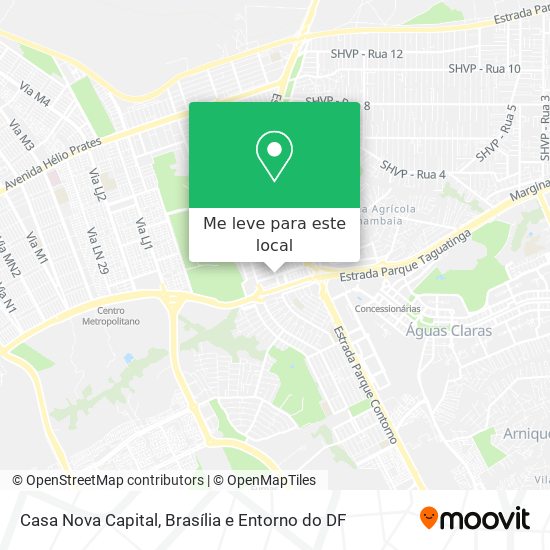 Casa Nova Capital mapa