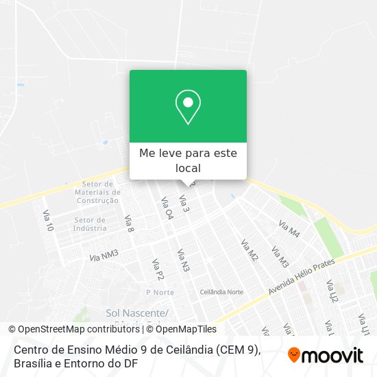 Centro de Ensino Médio 9 de Ceilândia (CEM 9) mapa