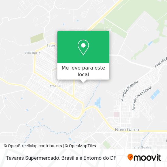 Tavares Supermercado mapa