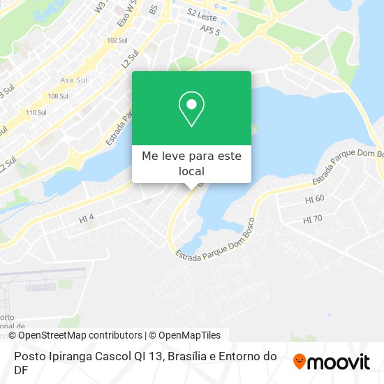 Posto Ipiranga Cascol QI 13 mapa