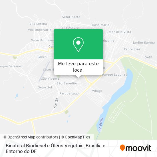 Binatural Biodiesel e Óleos Vegetais mapa