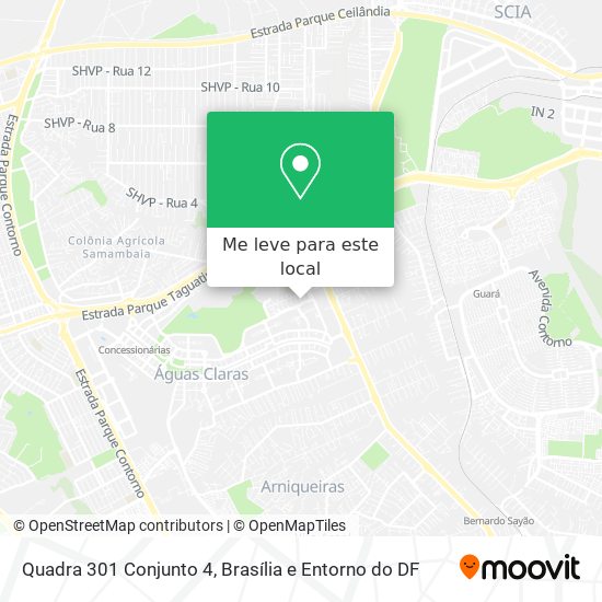 Quadra 301 Conjunto 4 mapa