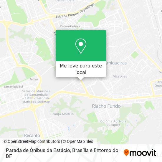 Parada de Ônibus da Estácio mapa