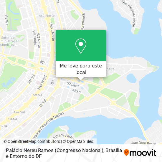 Palácio Nereu Ramos (Congresso Nacional) mapa