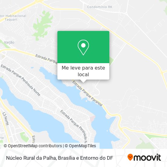 Núcleo Rural da Palha mapa
