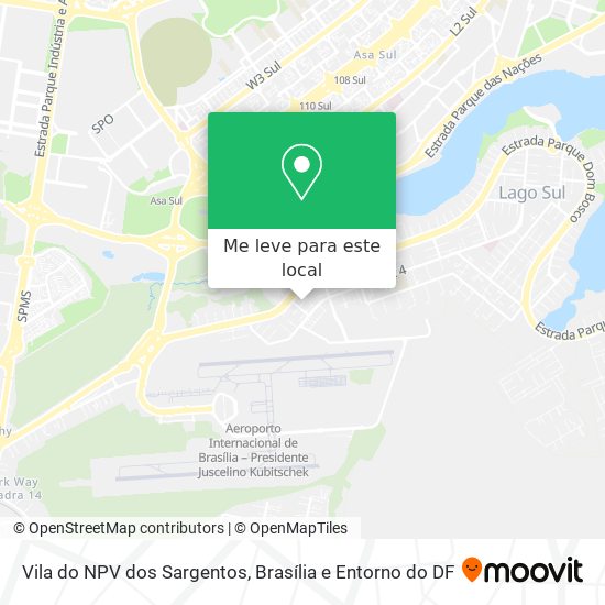 Vila do NPV dos Sargentos mapa