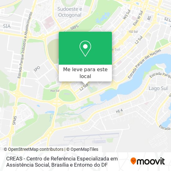 CREAS - Centro de Referência Especializada em Assistência Social mapa