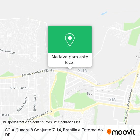 SCIA Quadra 8 Conjunto 7 14 mapa