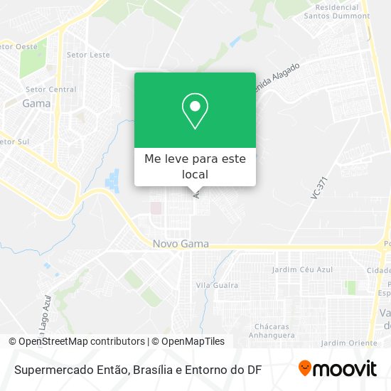 Supermercado Então mapa