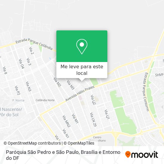 Paróquia São Pedro e São Paulo mapa