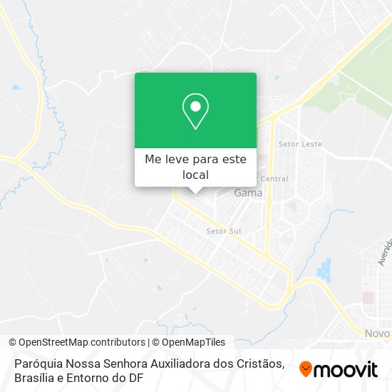 Paróquia Nossa Senhora Auxiliadora dos Cristãos mapa