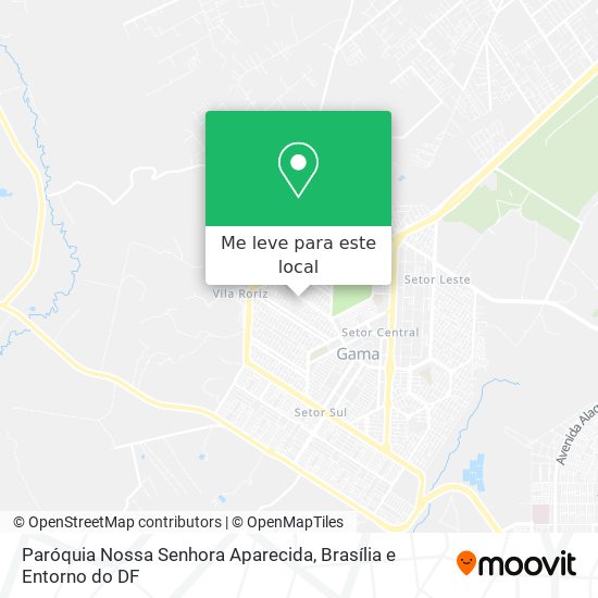 Paróquia Nossa Senhora Aparecida mapa