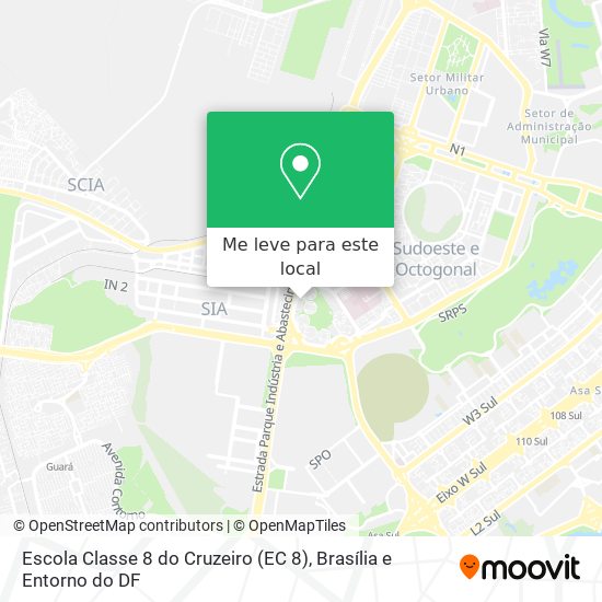 Escola Classe 8 do Cruzeiro (EC 8) mapa