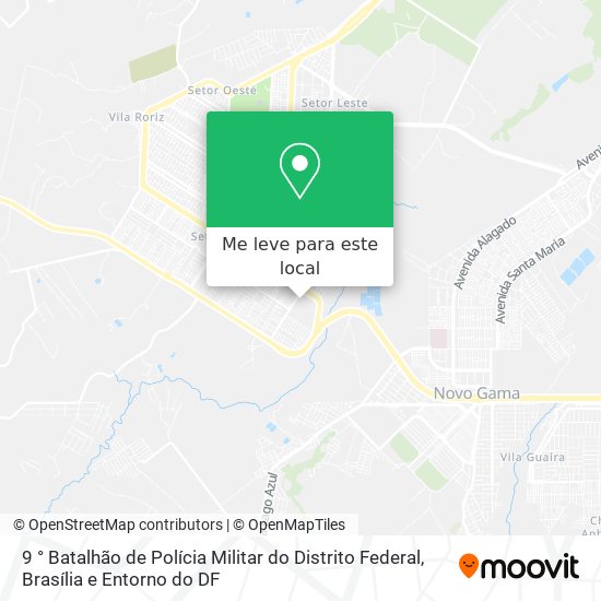 9 ° Batalhão de Polícia Militar do Distrito Federal mapa