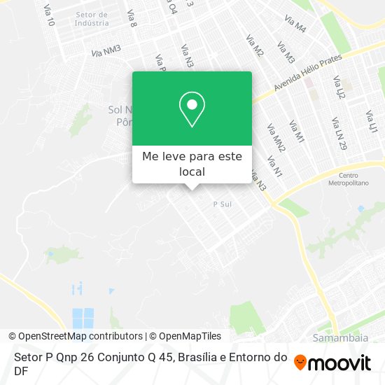 Setor P Qnp 26 Conjunto Q 45 mapa