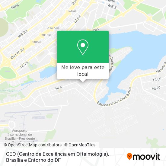 CEO (Centro de Excelência em Oftalmologia) mapa