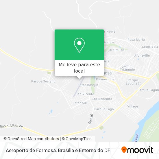 Aeroporto de Formosa mapa