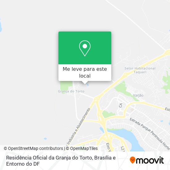Residência Oficial da Granja do Torto mapa
