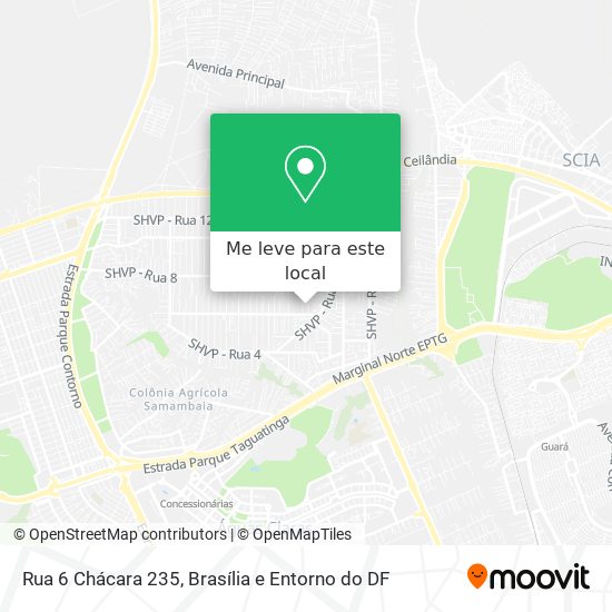 Rua 6 Chácara 235 mapa