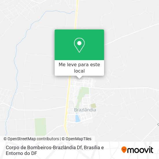 Corpo de Bombeiros-Brazlândia Df mapa