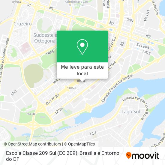 Escola Classe 209 Sul (EC 209) mapa