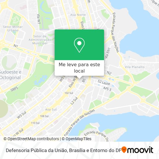 Defensoria Pública da União mapa