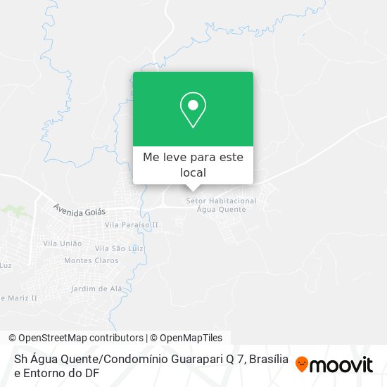 Sh Água Quente / Condomínio Guarapari Q 7 mapa