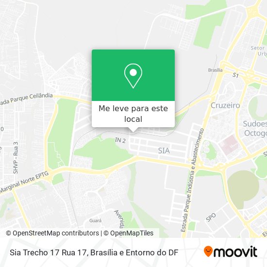 Sia Trecho 17 Rua 17 mapa