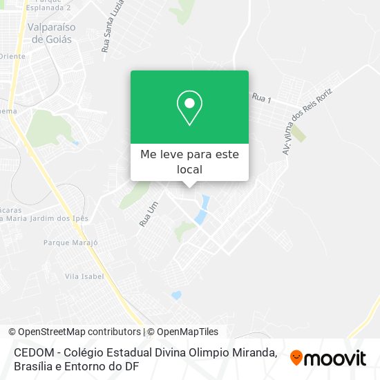 CEDOM - Colégio Estadual Divina Olimpio Miranda mapa