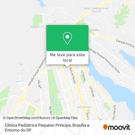 Clínica Pediátrica Pequeno Príncipe mapa