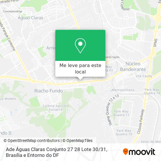 Ade Águas Claras Conjunto 27 28 Lote 30 / 31 mapa