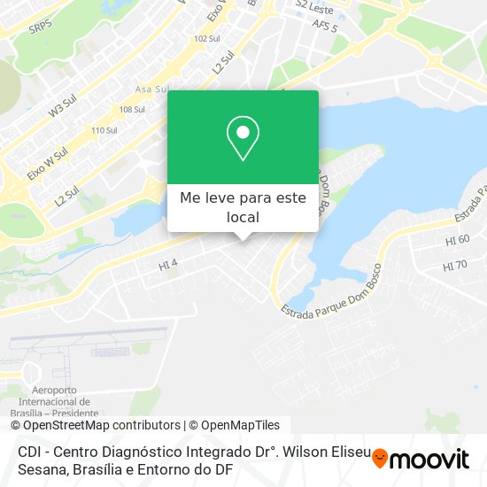 CDI - Centro Diagnóstico Integrado Dr°. Wilson Eliseu Sesana mapa