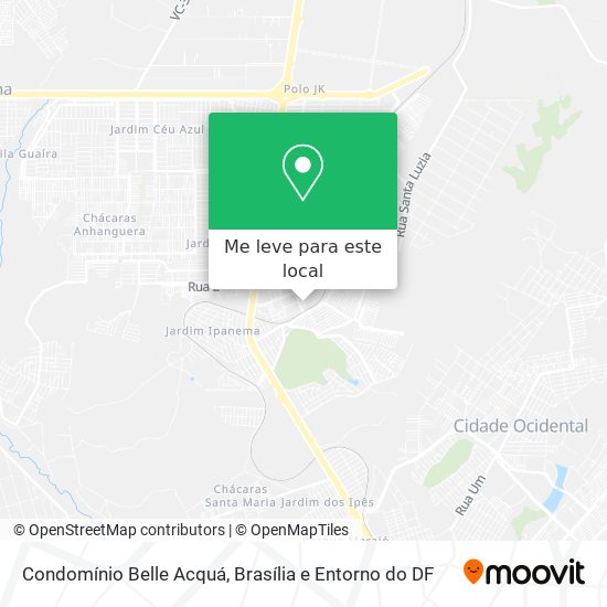 Condomínio Belle Acquá mapa