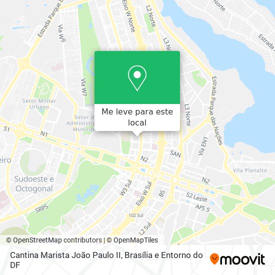Cantina Marista João Paulo II mapa