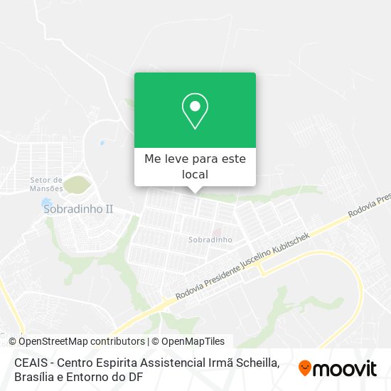 CEAIS - Centro Espirita Assistencial Irmã Scheilla mapa