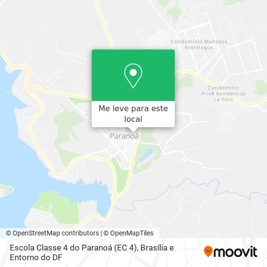 Escola Classe 4 do Paranoá (EC 4) mapa