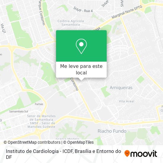 Instituto de Cardiologia - ICDF mapa