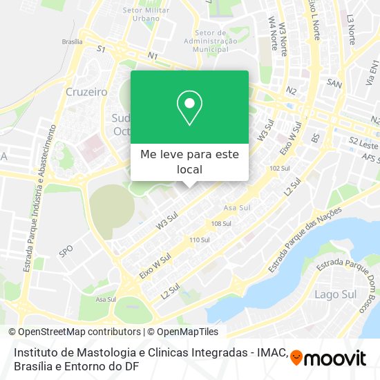 Instituto de Mastologia e Clinicas Integradas - IMAC mapa